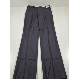 Prontomoda Dress Pants Mens 36x36 Navy Super 140s Wool Pleated Classic Fit NWT